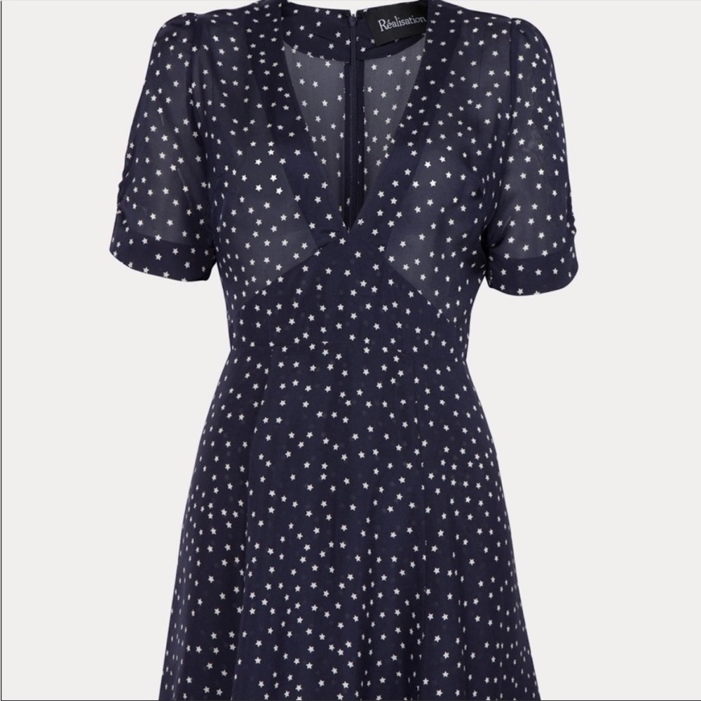 Realization Par Ozzie Dress in Navy Star